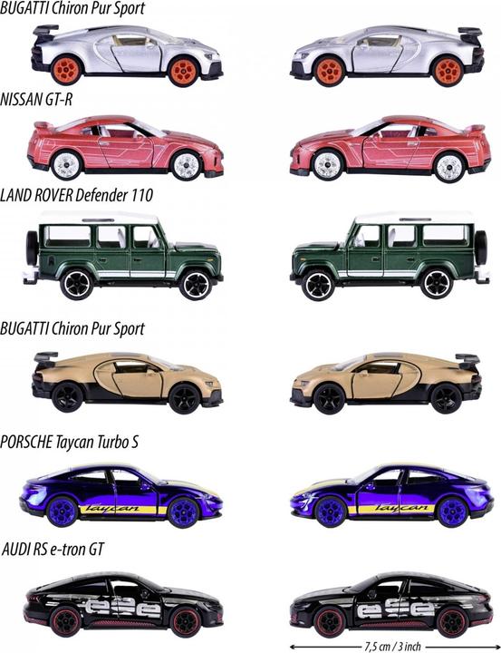 Produktbild Majorette Deluxe Assortment, 6-sort.