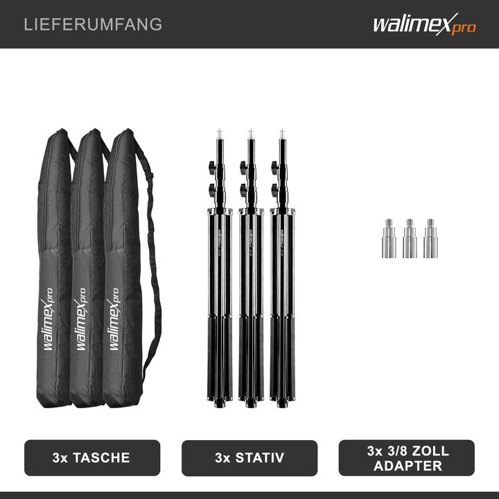 Produktbild Walimex WT-806 Lampenstativset (256 cm, 6 kg)