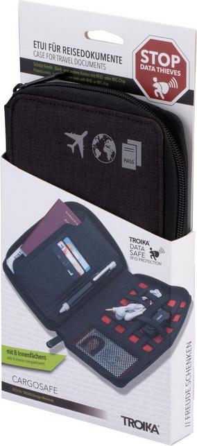 Immagine prodotto Troika CARGOSAFE Etui de voyage avec fermeture à glissière, gris foncé