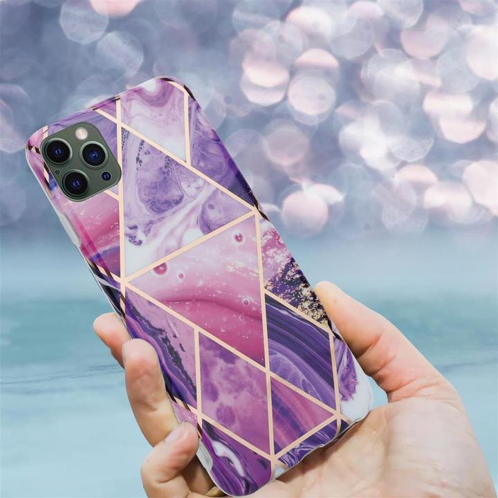 Produktbild Cadorabo IMD TPU Bunter Marmor Cover (Apple iPhone 12 Pro Max)