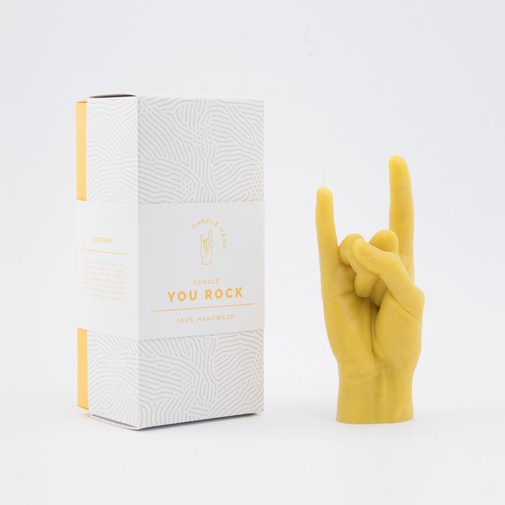Actual product image Candle Hand You Rock (1 pcs.)