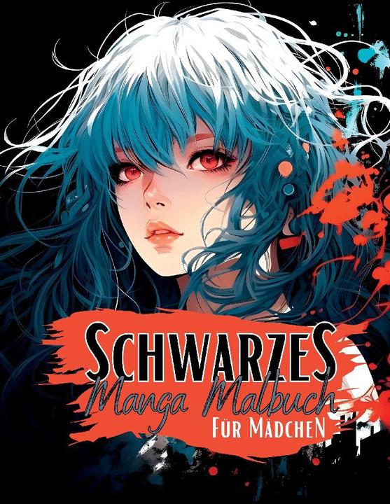 Immagine prodotto Libro da colorare manga nero per ragazze