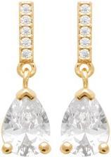 Image du produit Lara Boucles D'Oreilles Plaque Or - Zirconia (MAT BIJOU)