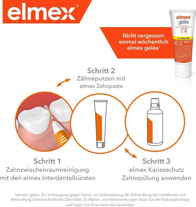 Actual product image Elmex Yellow, size 4 (8 x, 4 mm)