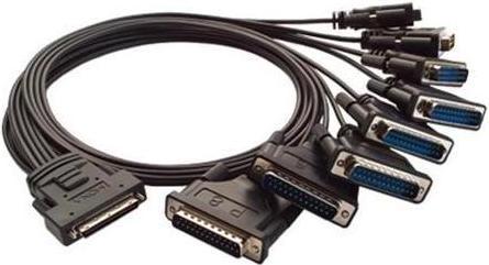 Produktbild Moxa CBL-M68M25X8-100 - Serielles SCSI VHDCI 68 zu 8 x DB25 Stecker Kabel, 1 m (1 m)