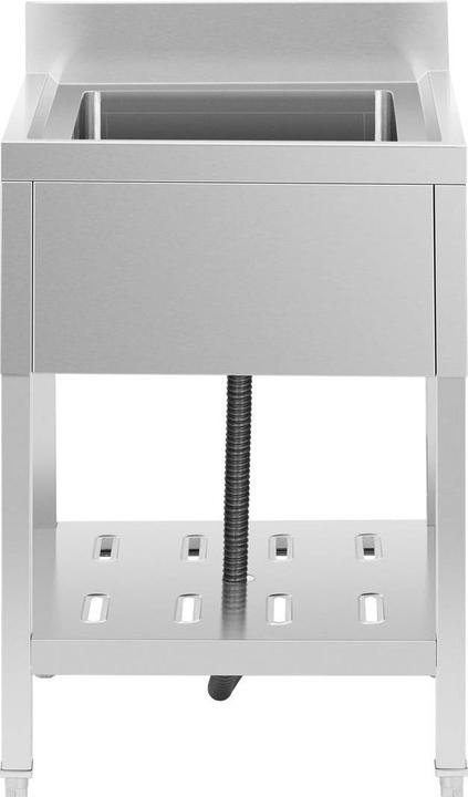 Produktbild Royal Catering Spültisch Spülbecken Edelstahlspüle Gastrospüle mit Regal Edelstahl 40x40x25,5cm (60 cm, 60 cm)