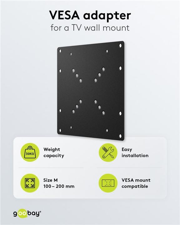 Image du produit Goobay Adaptateur Vesa (Mur, 81", 30 kg)