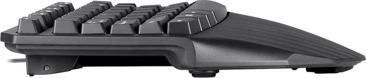 Actual product image Perixx PERIBOARD 413 DE B, ergonomic mini keyboard, black (DE, Cable)