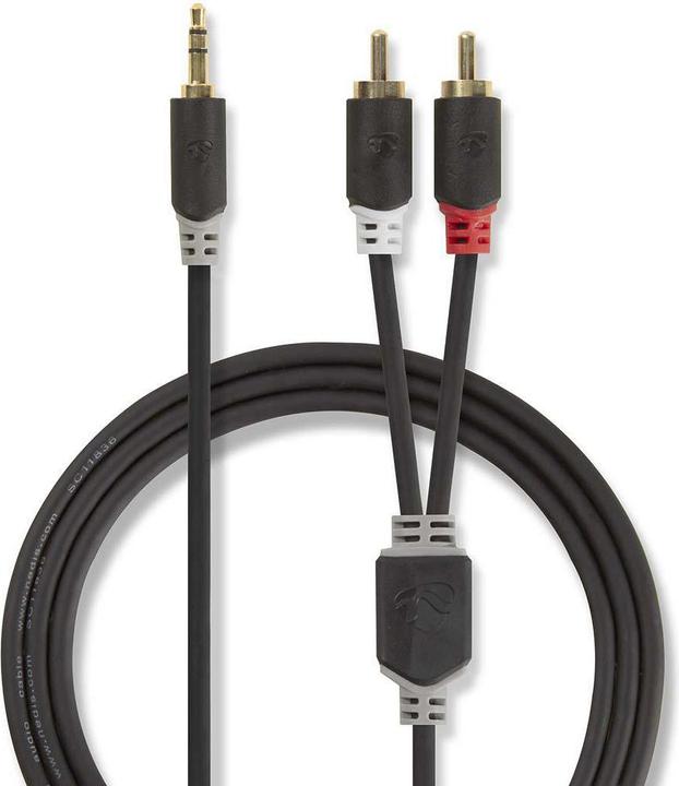 Image du produit Nedis Câble audio stéréo jack 3,5 mm (0.50 m)