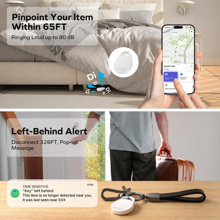 Actual product image Momax Pinpop key finder - White (iOS)