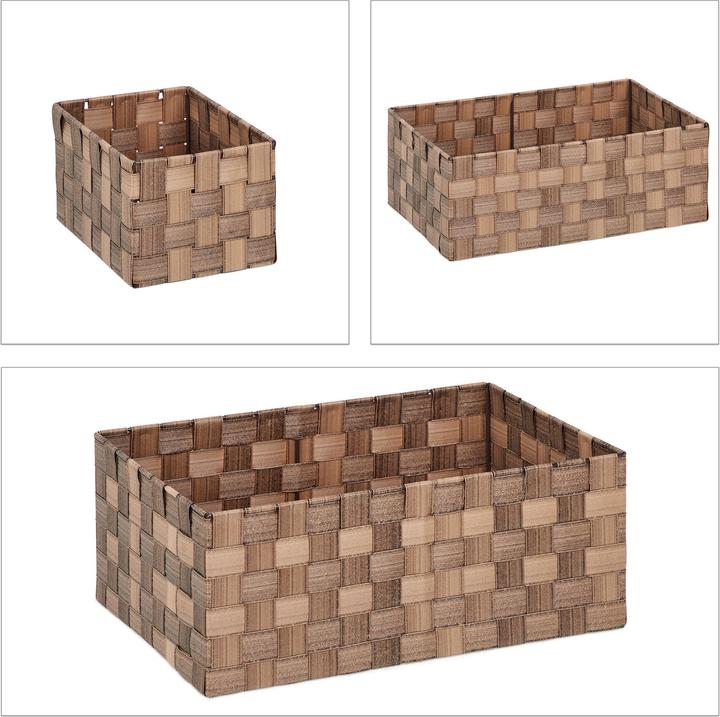 Produktbild Relaxdays Aufbewahrungskorb (4 x, 37 x 26 x 15 cm)