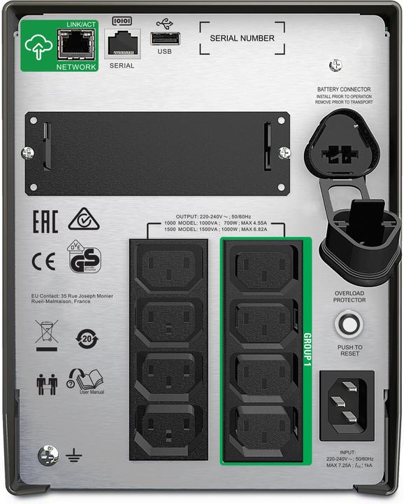 Actual product image APC Smart-UPS (1500 VA, 980 W, Line-interactive UPS)