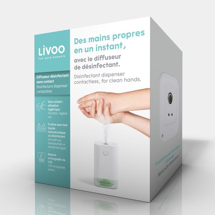 Actual product image Livoo Disinfectant dispenser contactless