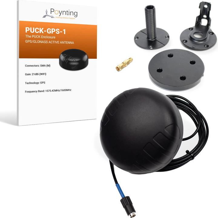 Immagine prodotto Poynting Antenne - GPS - Auto - GPS-001-V2-01 - nero - SMA (M) - Antenna PUCK MIMO - SMA - 2 Me (GPS)