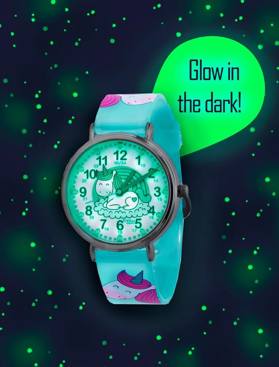 Image du produit Kiddus Time Teacher Happy Unicorn (anglais) (Montre analogique, 33 mm)