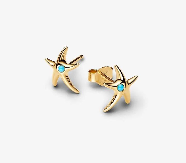 Actual product image Pandora Starfish Stud Earrings (Metal)