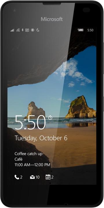 Microsoft Lumia 550 (8 GB, Black, 4.70", Single SIM, 5 Mpx, 4G)