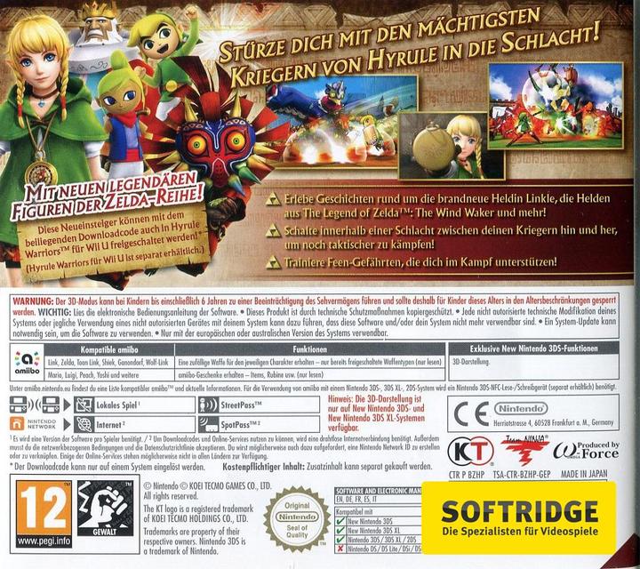 Image du produit Nintendo Hyrule Warriors : Legends (2DS, 3DS, 3DS XL, Multilingue)