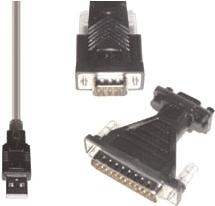 Actual product image E+P CC 522 USB RS-232 + Sub-D 25p Black Cable interface/adapter (1.80 m)