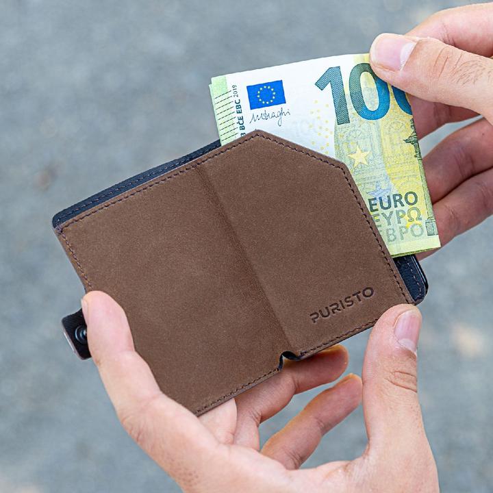 Produktbild Puristo KLIK MINIMAL Slim Wallet Vintage 11er