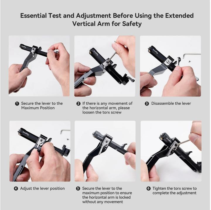 Actual product image SmallRig 4196 Extended Vertical Arm for DJI RS 3 Mini