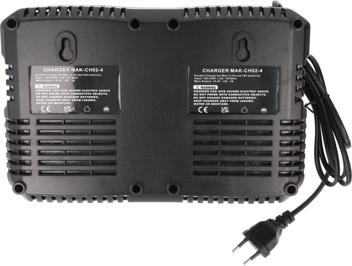 Actual product image AccuCell Power set consisting of 2x BL18500 battery and 2x quick charger for Makita 14.4V, 18V (18 V)