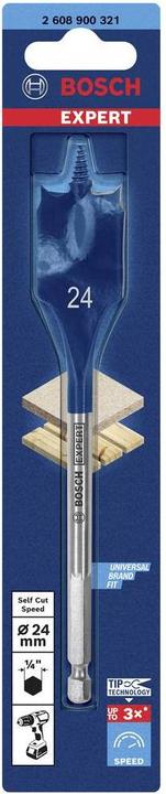 Produktbild Bosch Professional Zubehör EXPERT Self Cut Speed Flachfräsbohrer, 24 x 152 mm (24 Millimeter)
