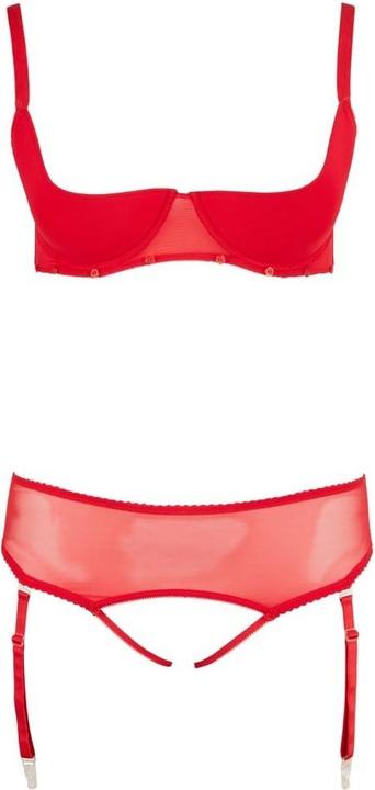 Actual product image Cottelli Collection Bra with suspender thong (85 D)