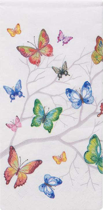 Image du produit Ambiente Mouchoirs en papier "Papillons multicolores (10 x)