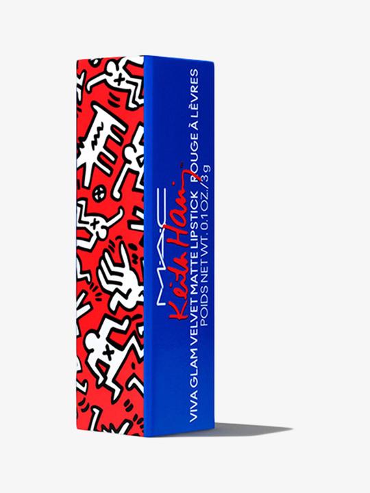 Actual product image MAC Cosmetics Viva Glam X Keith Haring (canal blue)