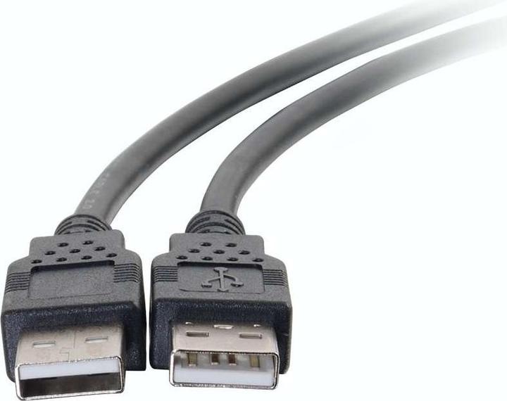 Immagine prodotto C2G Cavo USB 2.0 da A maschio ad A maschio, 1 m - Nero (3,3 piedi) (1 m, USB 2.0)