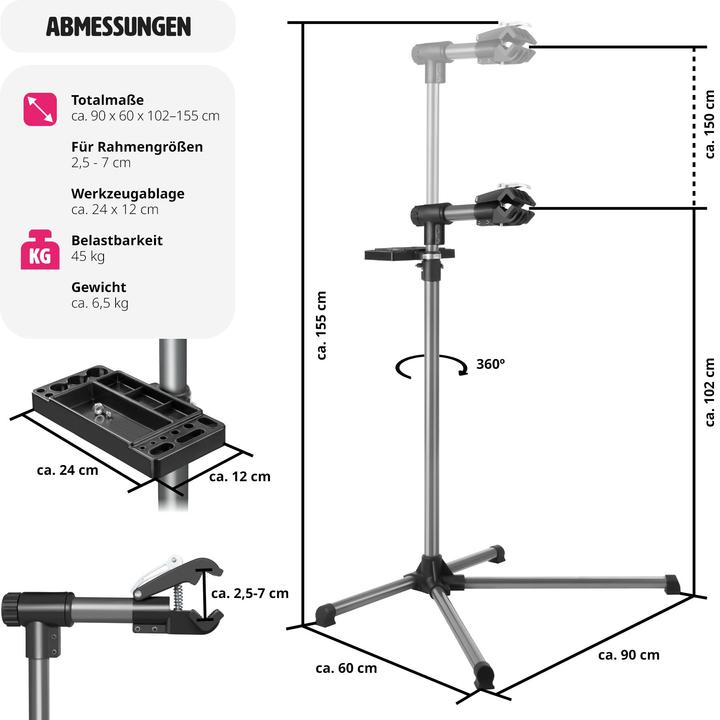 Immagine prodotto tectake Supporto di montaggio per biciclette