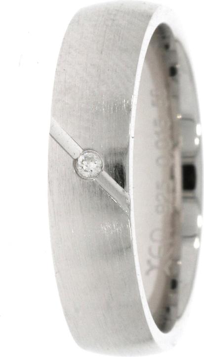 Immagine prodotto Xen Anello a fascia con diamante di circa 0,015 carati. (58, 925 Argento)
