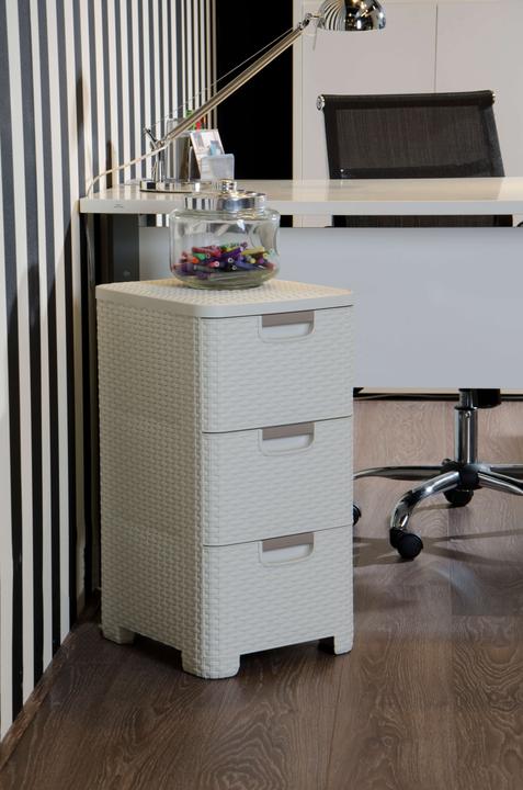 Actual product image Curver STYLE drawer tower 3x14L cream (38 x 33 x 60 cm, 84.90 l)
