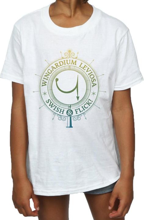 Actual product image Girls Wingardium Leviosa Cotton T-Shirt (152, 158)