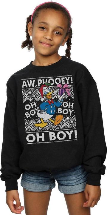 Immagine prodotto Disney Donald Duck Christmas Fair Isle Felpa Ragazze (152, 158)