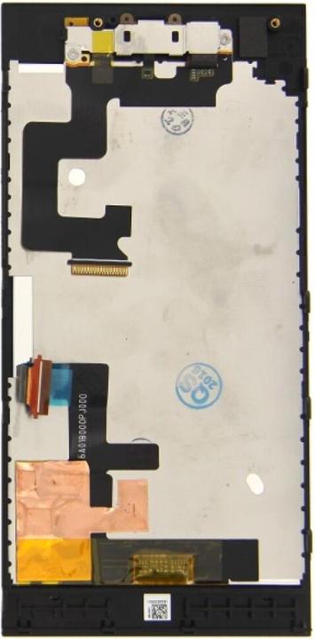 Actual product image BlackBerry Leap / Z20 LCD Display with frame black (Display, Leap)