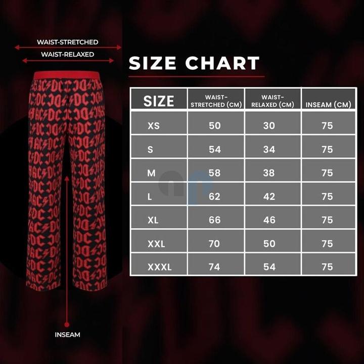 Actual product image Recovered AC/DC Stepped Black Loungepant XXL (XXL)