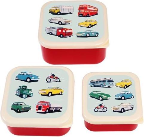 Actual product image Rex London Snack Boxes set of 3 - Road Trip