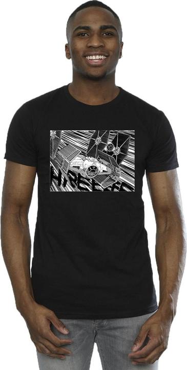 Actual product image Star Wars Mens Anime Plane T-Shirt (XXL)