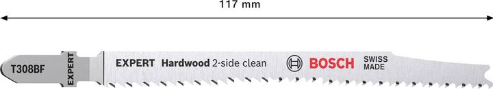 Actual product image Bosch Professional Zubehör EXPERT 'Hardwood 2-side clean' T 308 BF Jigsaw blade, 25 pieces