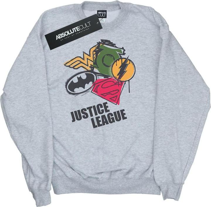 Justice League Spray Logos Sweatshirt Mädchen