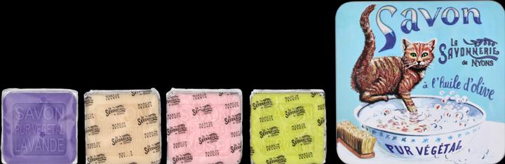 Benois Discop La Savonnerie De Nyons Soap Bar Set 4 Pcs - Cat (Handseife Nachfüllpackung)