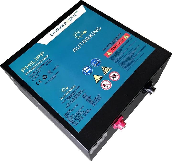 Actual product image Autarking Philipp Lithium PRO HEAT - 12.8V - 210Ah (12.80 V, 210 Ah)