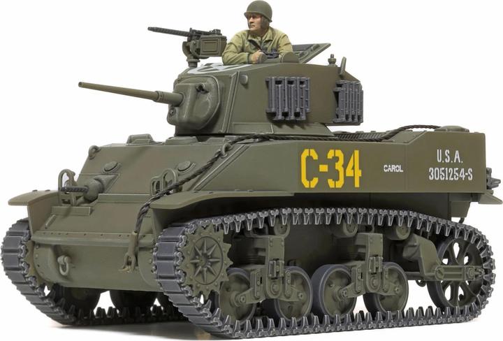 Actual product image Tamiya 1/48 US Light Tank M5A1 Stuart