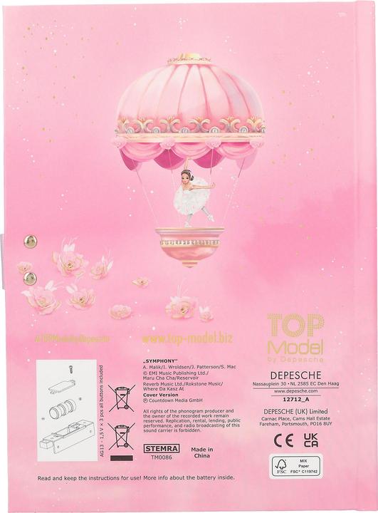 Actual product image Magni Ballet secret code & sound (20.5 x 15 cm, Lined)