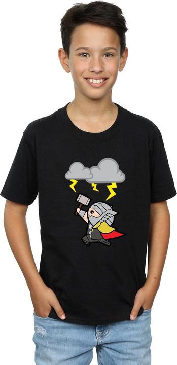 Actual product image Boys Kawaii Thor God Of Thunder T-Shirt (128)