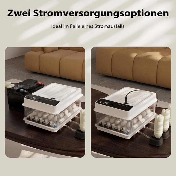 Produktbild Fudajo Vollautomatischer Flächenbrüter Brutmaschine 36 Eier Inkubator Hühner
