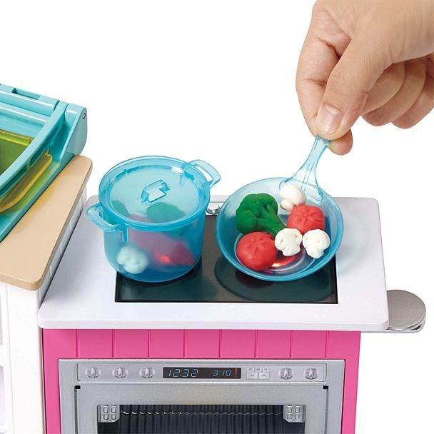 Actual product image Barbie Deluxe kitchen play set & doll