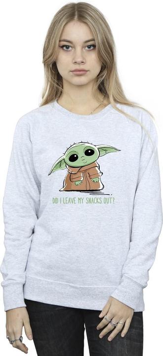 Produktbild Star Wars The Mandalorian Grogu Snacks Meme Sweatshirt (L)